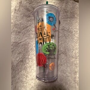 Starbucks Disney Parks Tumbler with Colorful Graphics